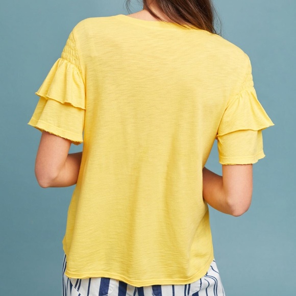 {Anthropologie} Sappho Ruffled Top - Picture 7 of 8